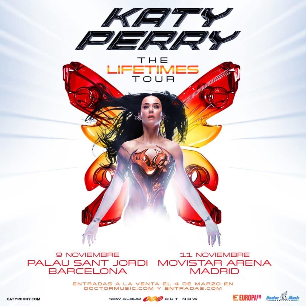 Katy Perry en Barcelona: espectacular concierto en Palau Sant Jordi el 9 de noviembre 2025