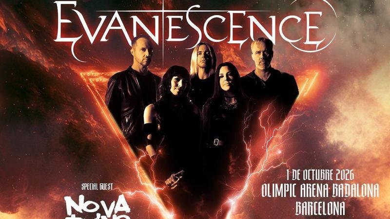 «Evanescence en Badalona 2026: metal melódico y emoción en el Olimpic Arena»