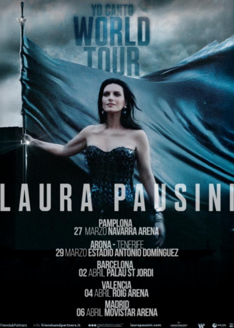 Laura Pausini vuelve al Palau Sant Jordi con su ‘Yo Canto World Tour’