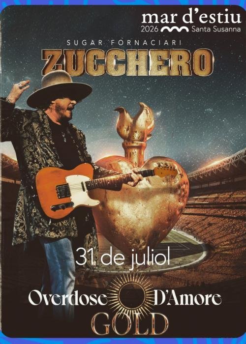 «Zucchero desembarca en Mar d’Estiu de Santa Susanna con su ‘Overdose d’Amore Gold’»