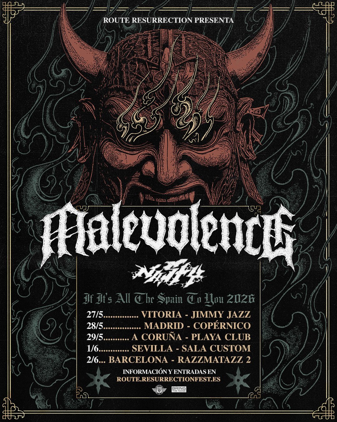 «Malevolence desatará su metalcore en Razzmatazz 2 con la gira Route Resurrection 2026»