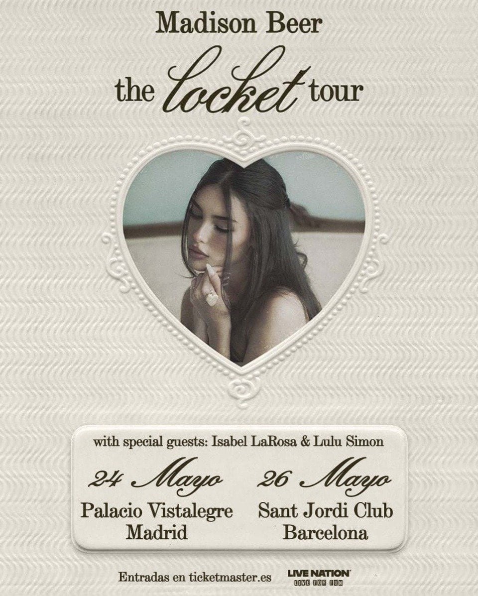 «Madison Beer llevará ‘The Locket Tour’ al Sant Jordi Club de Barcelona»