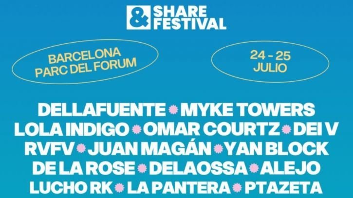 «Share Festival 2026: Barcelona vuelve a mirar a la música urbana en el Parc del Fòrum»